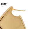 Durable Earrings 1 Pair Chunky for Women, Polished Comfortable Geometric Dangle Earrings, Large Statement Jewelry
