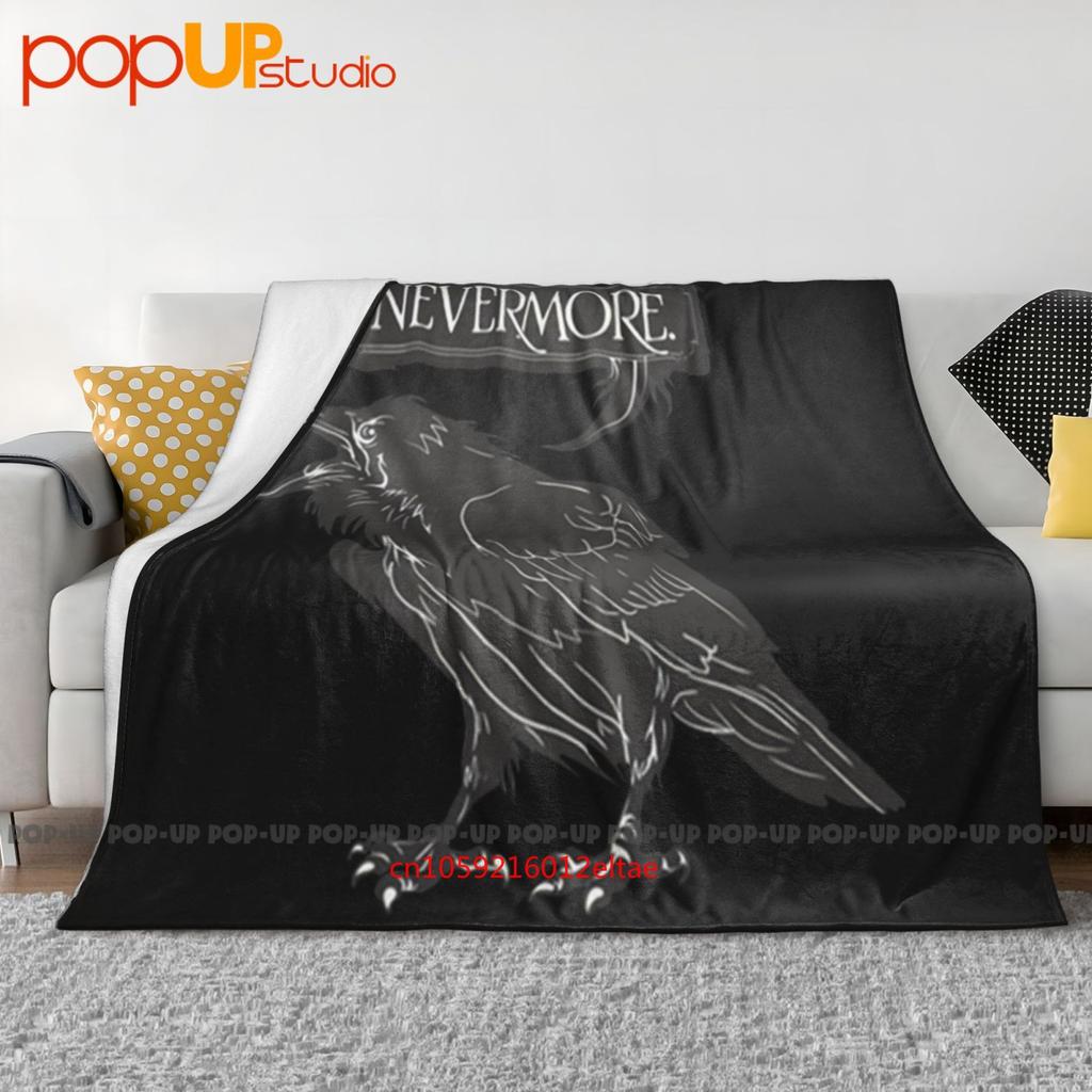 Edgar Allan Poe Nevermore Raven Ultra-Soft Blanket Quilt Winter Sofa Cover Bed Covers