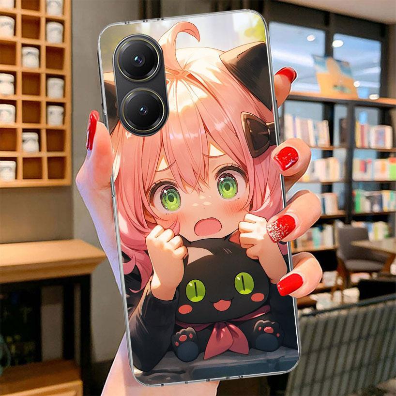 S-Spy Family Anya Phone Case For Xiaomi Poco F7 Ultra X7 X6 X5 Pro M7 Redmi 15C 15 13C 13 12C 12 10C 10 9A 9C 9T 9 Shell Poco F7