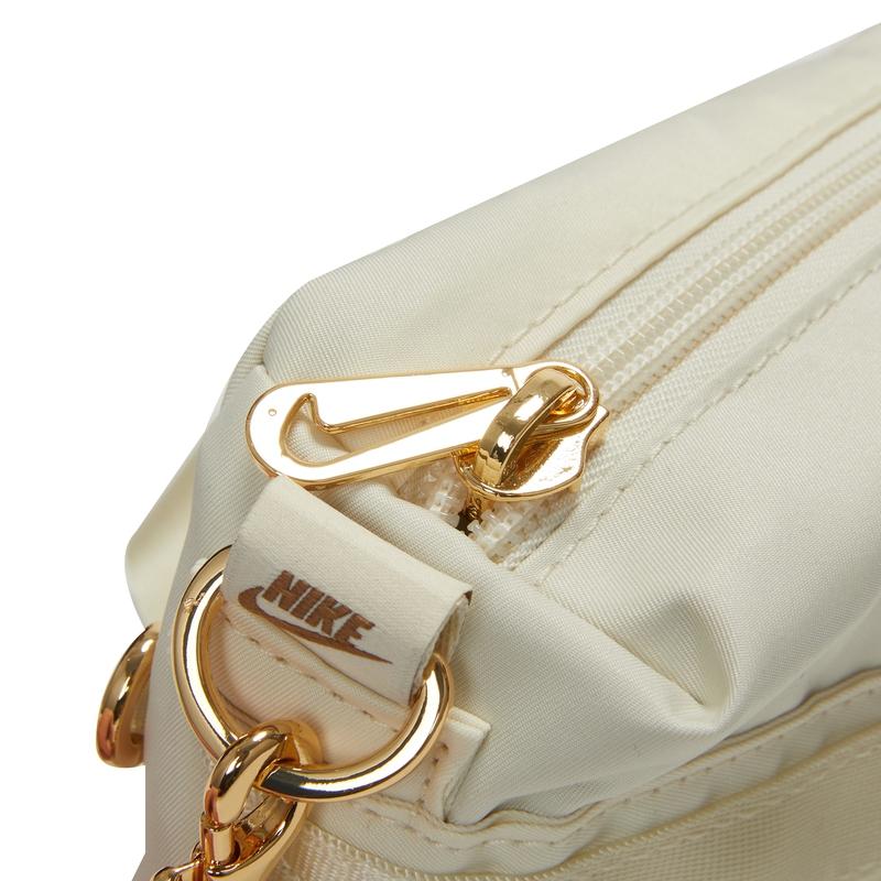 Nike Stoff-Ketten-Schultertasche Damen Ekrü Lässig CW9304-113