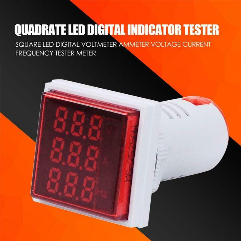 AC 50-500V 0-100A Quadratische LED Digital Voltmeter Amperemeter Spannung Strom Meter Voltammeter Auto Volt Amp Tester Detektor