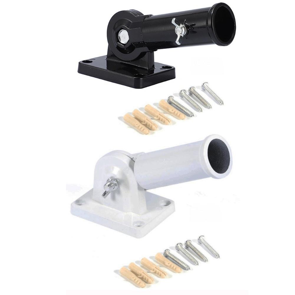 Adjustable Bracket Flag Pole Holder Drainage Hole Feature