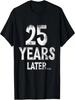 Camiseta Divertida de Cumpleaños 25 Regalo Posterior Familia Edad 25 Años