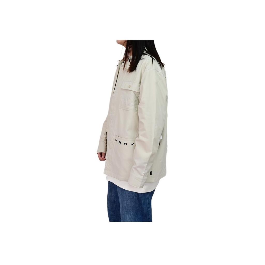 Vans SS24 Polo Collar Multi-Pocket Work Jacket Men Jackets Off-White VN000GNP2N1