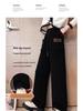 Girls' Fleece-Lined Wide-Leg Pants: 2025 Autumn/Winter Casual Straight-Leg for Kids