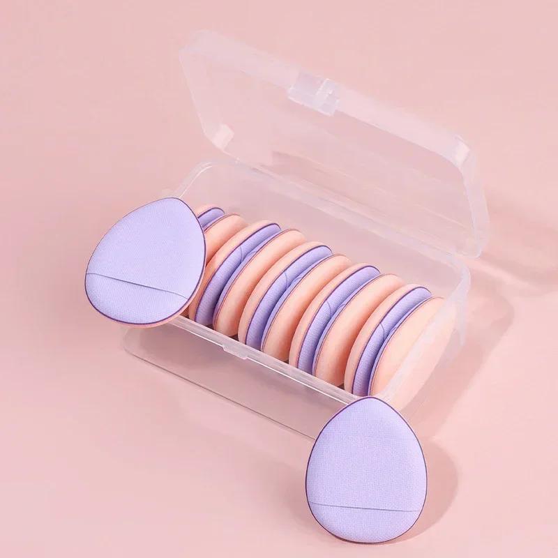 6/10Pcs Mini Finger Puff Foundation Small Air Cushion Powder Sponge Face Concealer BB Cream Cosmetic Applicator Makeup Tools