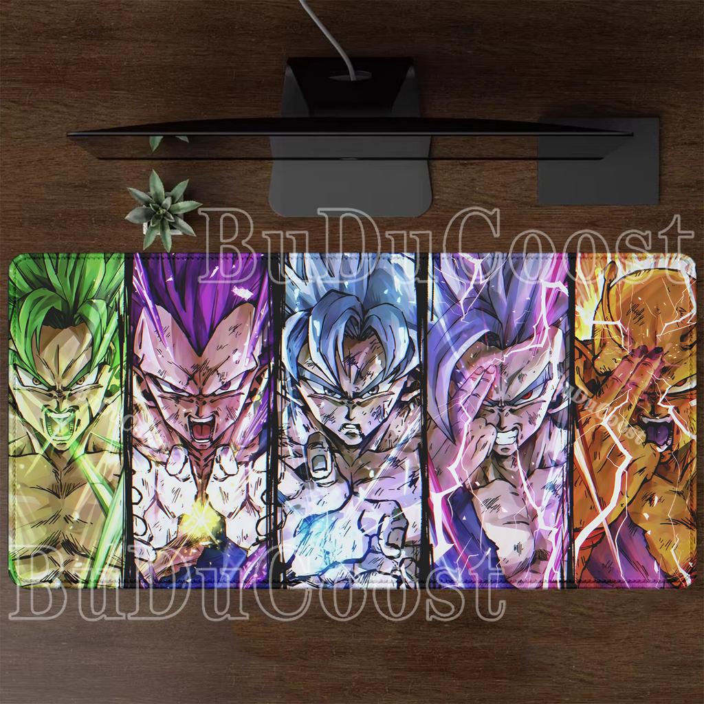 HD-Druck Dragon Ball Son Goku Mauspads Computer Esports Schreibtischmatte Tastatur Gaming Büro Zubehör Rutschfeste Basis XXL Mauspads