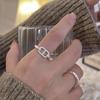 Korean Style Irregular 925 Sterling Silver Women's Versatile Ring, Non-Fading Niche Ins Design