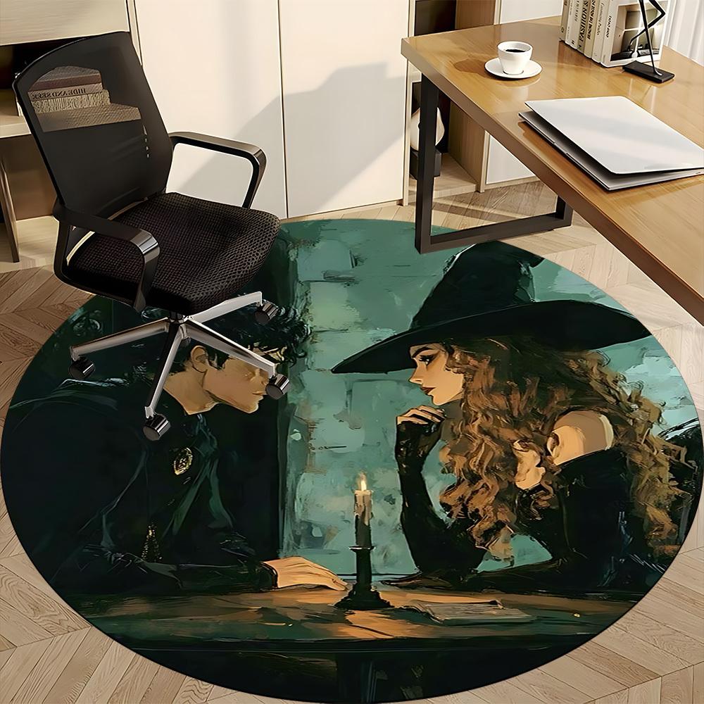1pc Harry Potter Office Round Area Rug, Under Office Chairs Bedroom Living Room Home Decor, Available In Various Sizes1