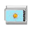 Vintage Tarot Card Heart Moon Star Sun Golden Charm Links Fit 9MM Stainless Steel Bracelet Women Men Jewelry Making DIY Beads