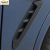 Black Steel Front Side Vent Fender Cover Trim 2X Fit For BMW X3 G01 X4 2018-