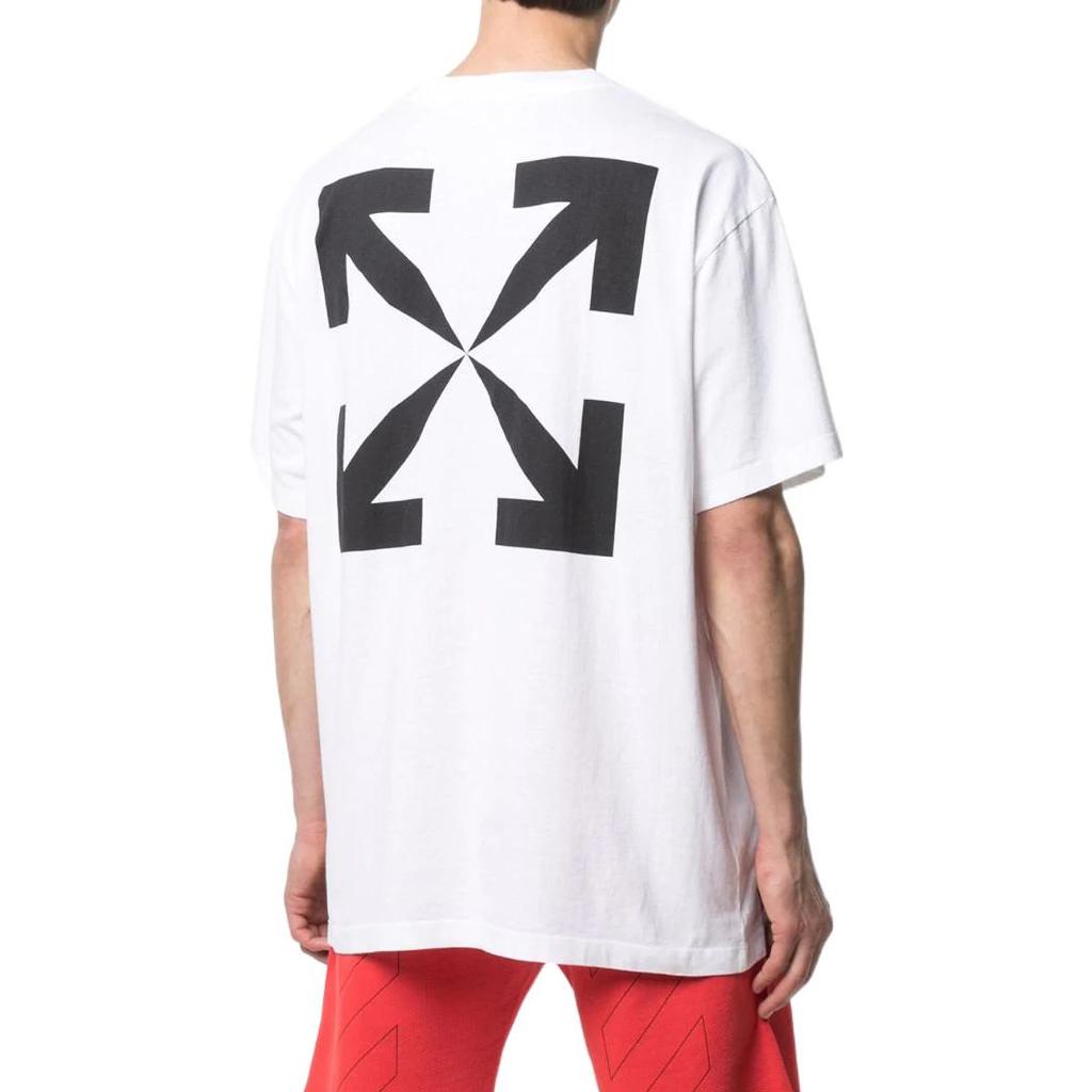 Off-White Ss22 Solid Color Crew Neck Short Sleeve T-Shirt Regular Fit Men Tops White OMAA038R21JER00101100110