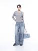 Chaenseseunoi Wide Round Neck Cable Knit Gray/W251Tp07Gr