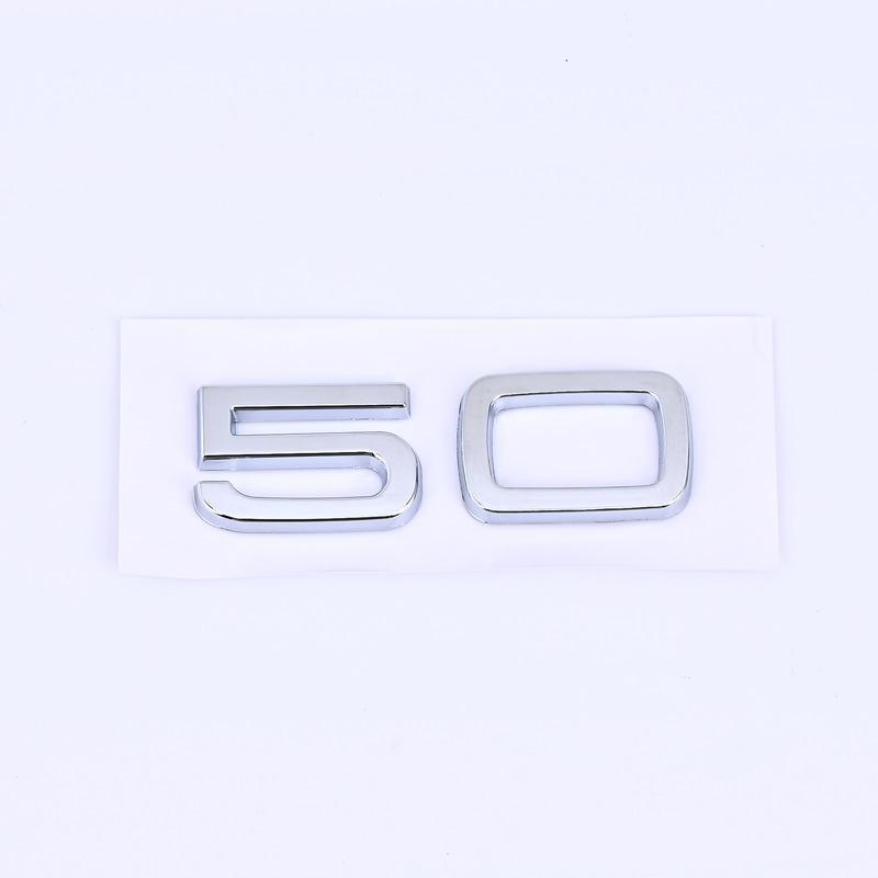30 35 40 45 50 55 rear trunk displacement number mark car stickers for 136a A4L A5 Q357 A8L refit labels fender side digitala136