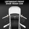 UBLM4 Front Door Built-in Storage Organizer for Tesla Model Y Juniper 2025 2026 Car Garbage Bin with Push‑Open Lid ABS Door Organizer
