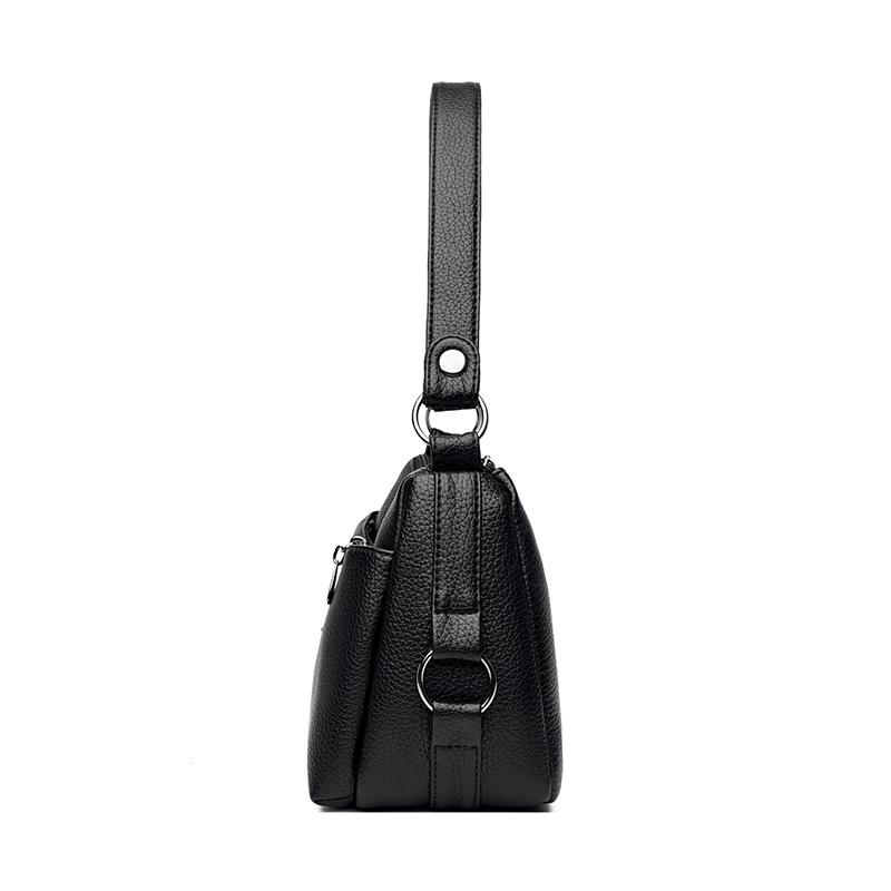 Multi-layer Shoulder Bag Middle-aged Mother Bag PU Messenger Bag