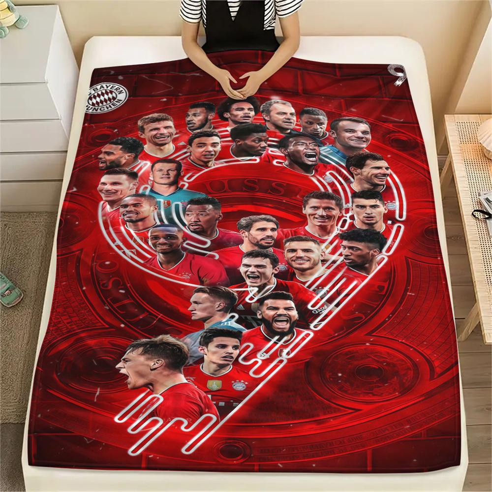 FCB Print FlAannel Blanket, High quality Comfortable for All Seasons, Home Decor, Warmth and Comfort