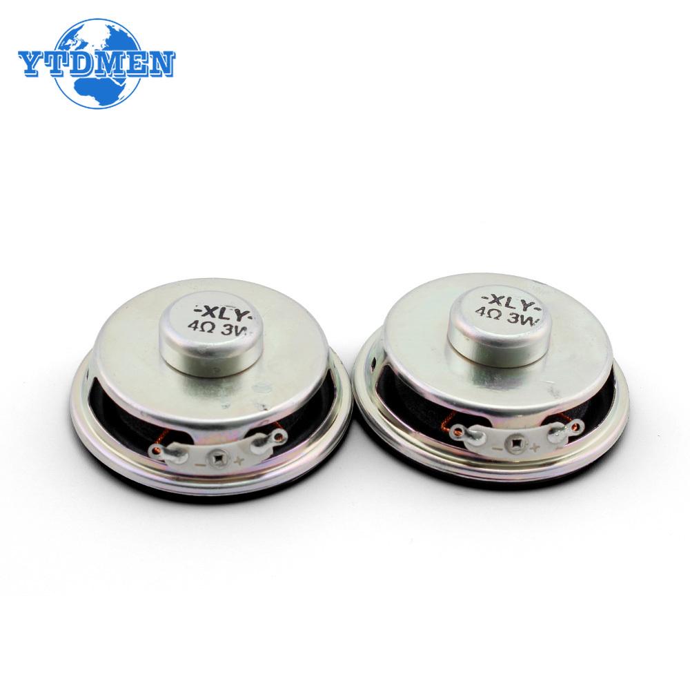 2PCS 3W 4R Mini Speaker Horn Diameter 4CM Amplifier Rubber Gasket Loudspeaker Trumpet 3 W 4 Ohm 40mm Speakers for Arduino