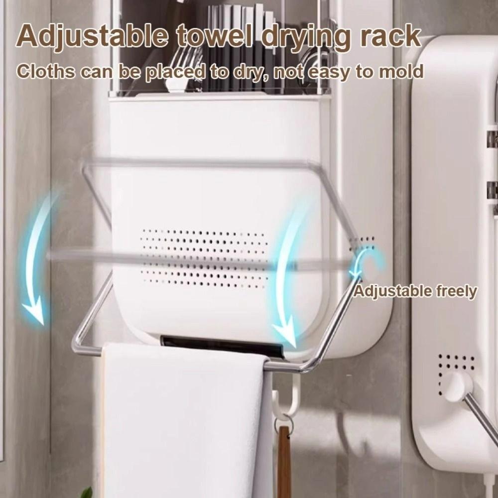 With Lid Flip Top Chopstick Storage No Punching Kitchen Wall Mounted Storage Box  Space Saving