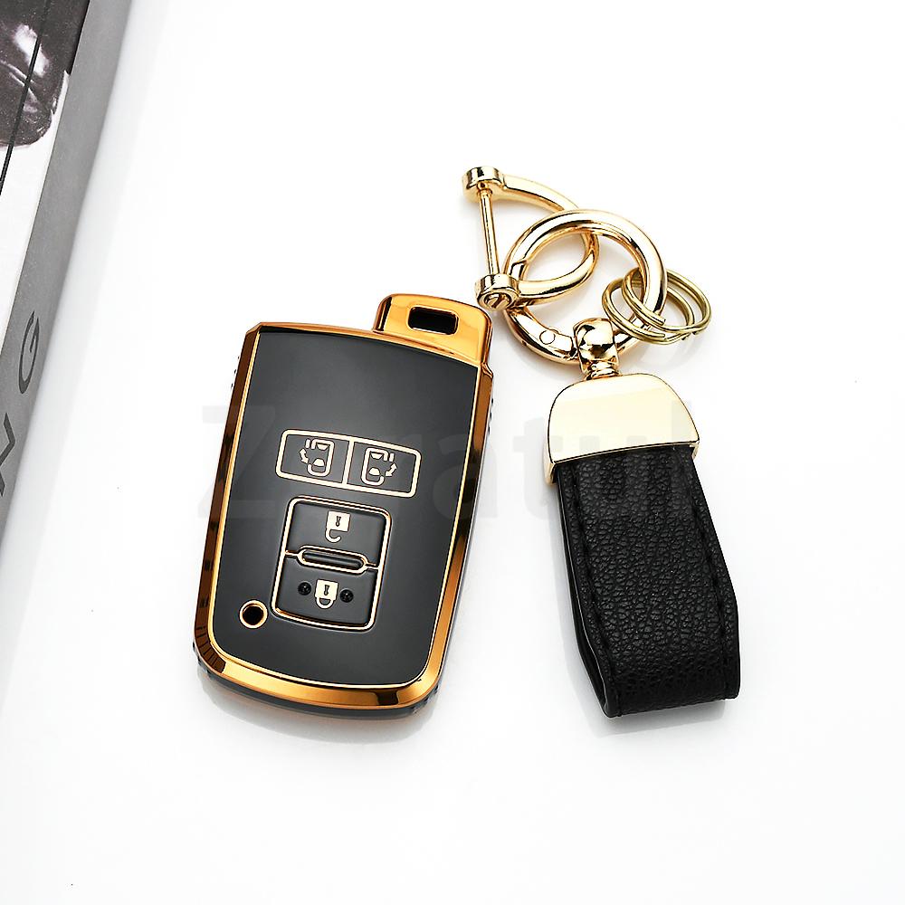 2/4 Buttons For Toyota Land Cruise Highlander Tacoma 4Runner Prius Avalon Sequoia Tundra Rav4 Tpu Car Key Case Cover Shell Fob
