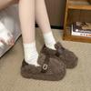 2026 New Winter Versatile Fashion Leisure with Velvet Warm and Comfortable Cotton Shoes for Women's Postpartum Hair