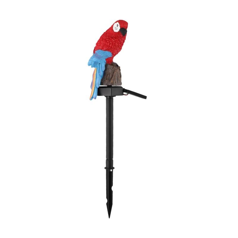Solar Powered Parrot Garden Light: Waterproof Resin Ornament For Nighttime Holiday Decorations Home Decor Supplies