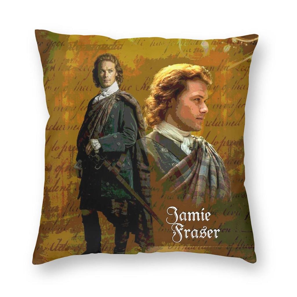 Federa Cuscino Quadrata Serie TV Outlander Copricuscino Cuscino Zip Decorativo Cuscino Coperta Comfort per Casa Camera da Letto