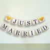 Multi Design Wedding Bunting Banners Bridal Shower Decorations With Glitter Accents For Photo Booth Or Party Backdrop
