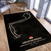 Závodní dráha Okruh Design Koberec Rohožka Koberec - Bahrajn Monako Nürburgring Motorsport Domácí dekorace Dekorace do ložnice Domácí koberec