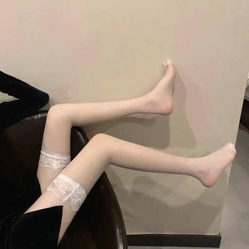Sexy Overknee Long Socks Women Sweet Girls Lolita Bowknot Thigh High Fishnet Stockings Gothic Punk Lace Mesh Legging