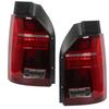 Facelift Look Dynamic Full LED Tail Lights Rear Lamp For Multivan Transporter T6 Pre‑Facelift 2016 To 2019 Red