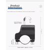 Compact Handlebar Mount Anti Theft Hook Helmet Security Solution Aluminum Alloy Material Easy Installation Tools