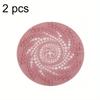 Set of 2 Silicone Drain Strainers for Home Showers And Sinks, Designed to Catch Hair for Kitchen And Bathroom Applications