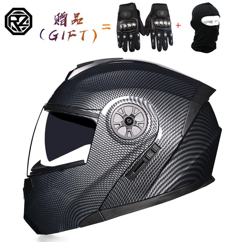 Latest DOT Approved Safety Modular Flip Motorcycle Helmet Racing Dual Lens Helmet Interior Visor