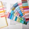 PET Material Index Sticker Translucent Page Marker European Retro Index Tabs  Organization