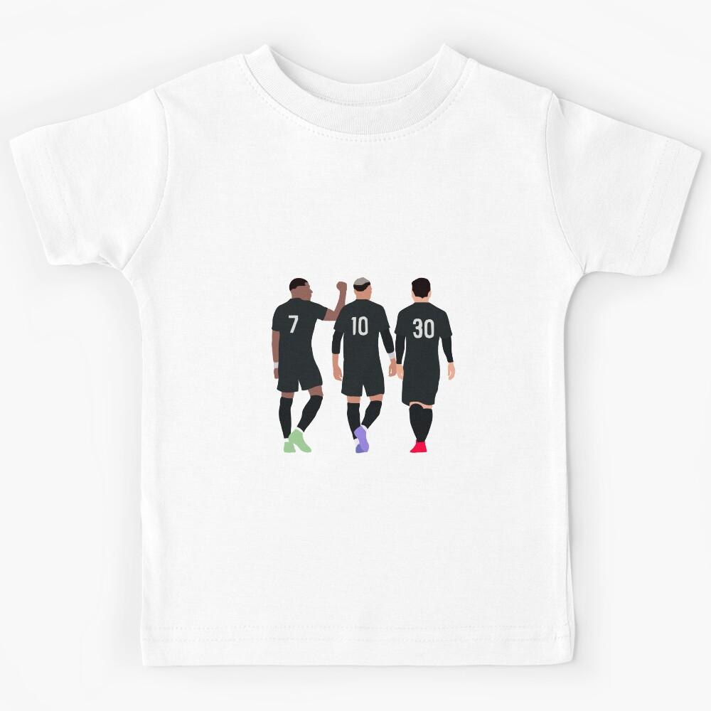 Messi Neymar France Football Players Trio MMN Kids T-Shirt 150