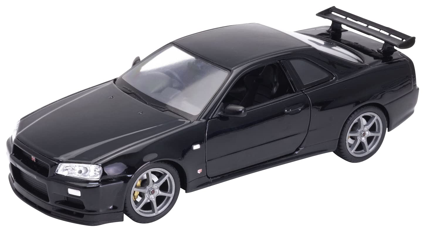 Kyosho WELLY Nissan Skyline Black 1/24 GT-R (R34) (Finished Model)