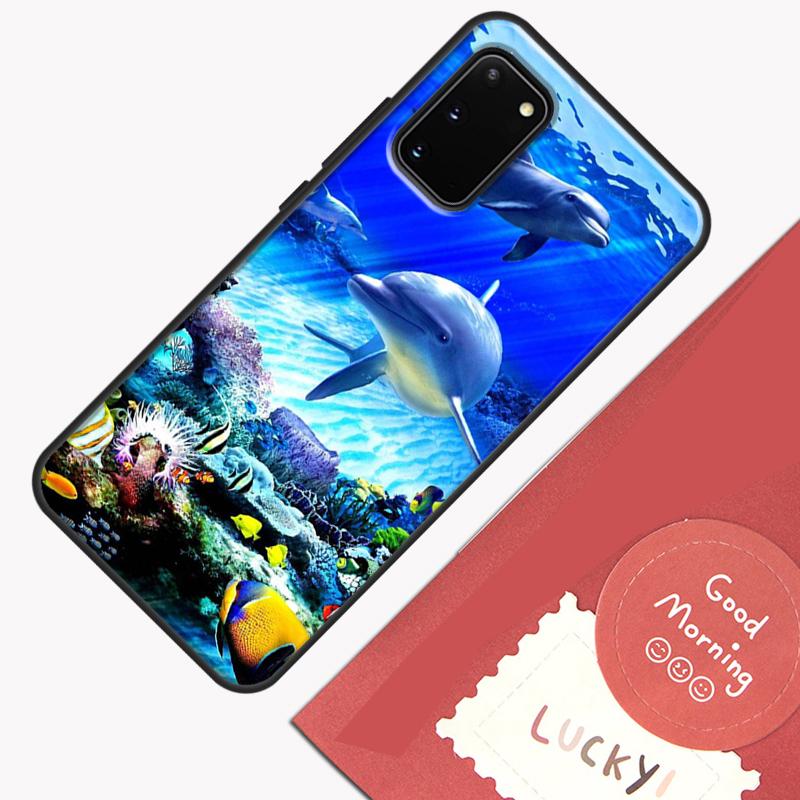 Cute Dolphin Ocean Phone Case For Samsung Galaxy S26 S25 Ultra S20 S21 S22 S23 S24 S10 Plus S25 FE Cover Shell