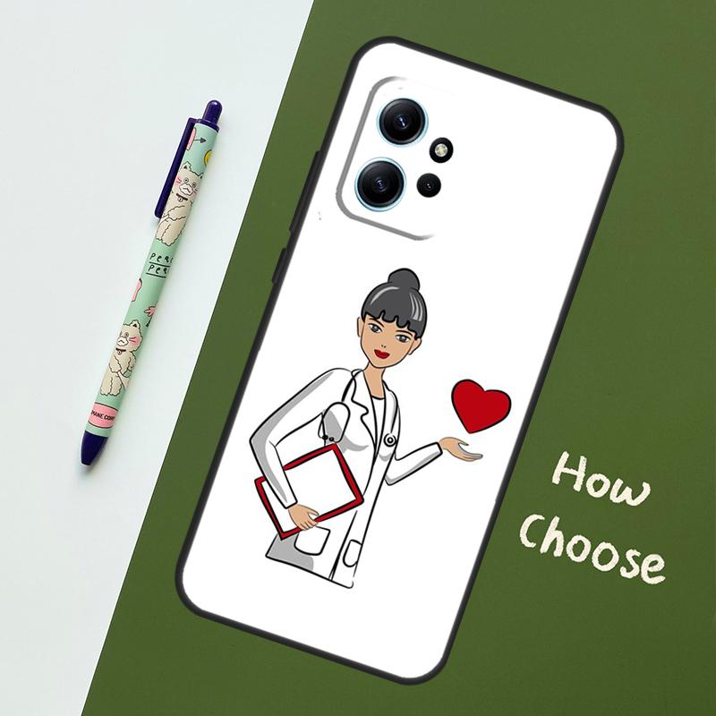 Nurse Medical Health Heart Case For Xiaomi Redmi Note 15 Pro Plus 14 13 10 11 12 Cover For Redmi 15C 15 13C 12C 14C 10C