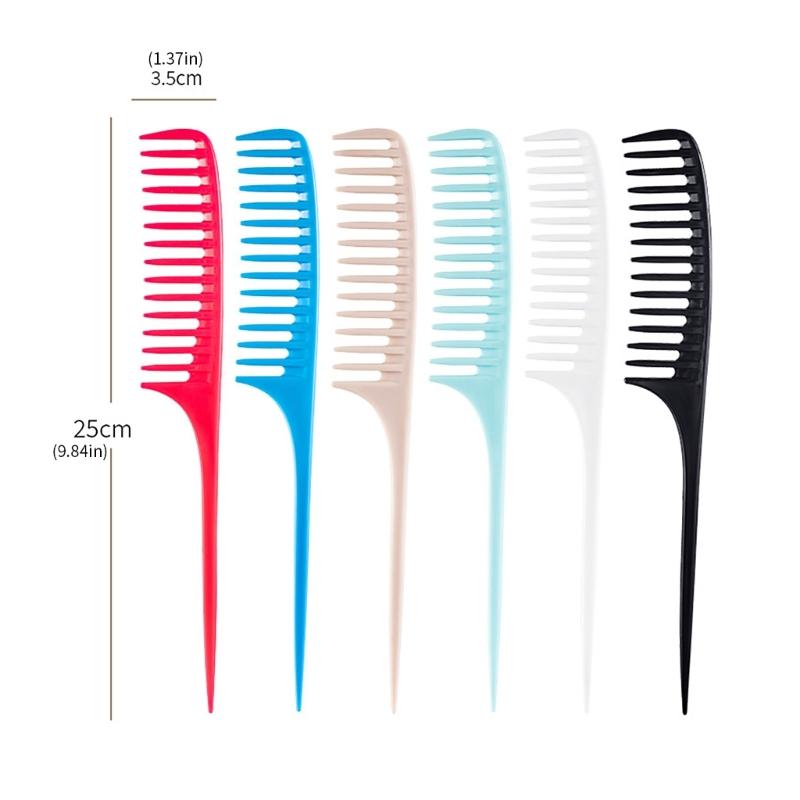 Salon Hair Tool Comb For Parting And Styling With Wide Teeth Pointed End Professional Use Comfortable Handle