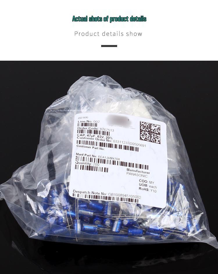 47µF 35V/63V Panasonic AM Series Audiophile Aluminum Electrolytic Capacitor