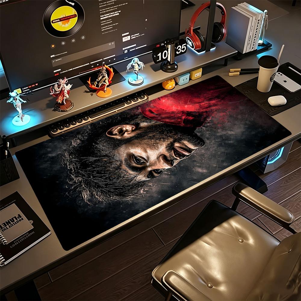 Soccer Player Yellow Jersey Large Mouse Pad Keyboard Pad Computer Desk Mat Nonslip Rubber Bottom Perfect Gift For Gamers And Professionals