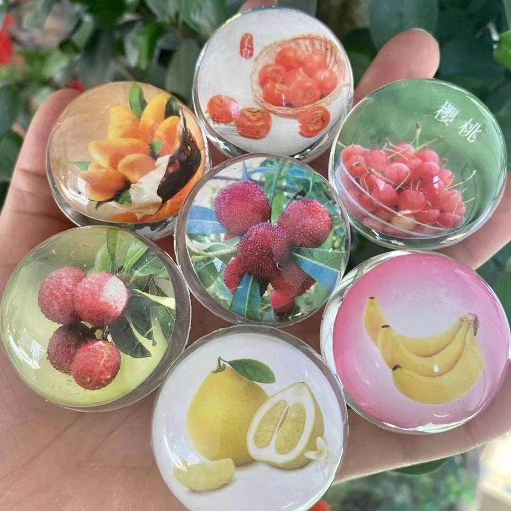 Elastic Cartoon Rubber Bouncing Balls, Extra Large, 50-Pack for Capsule Toy Machines