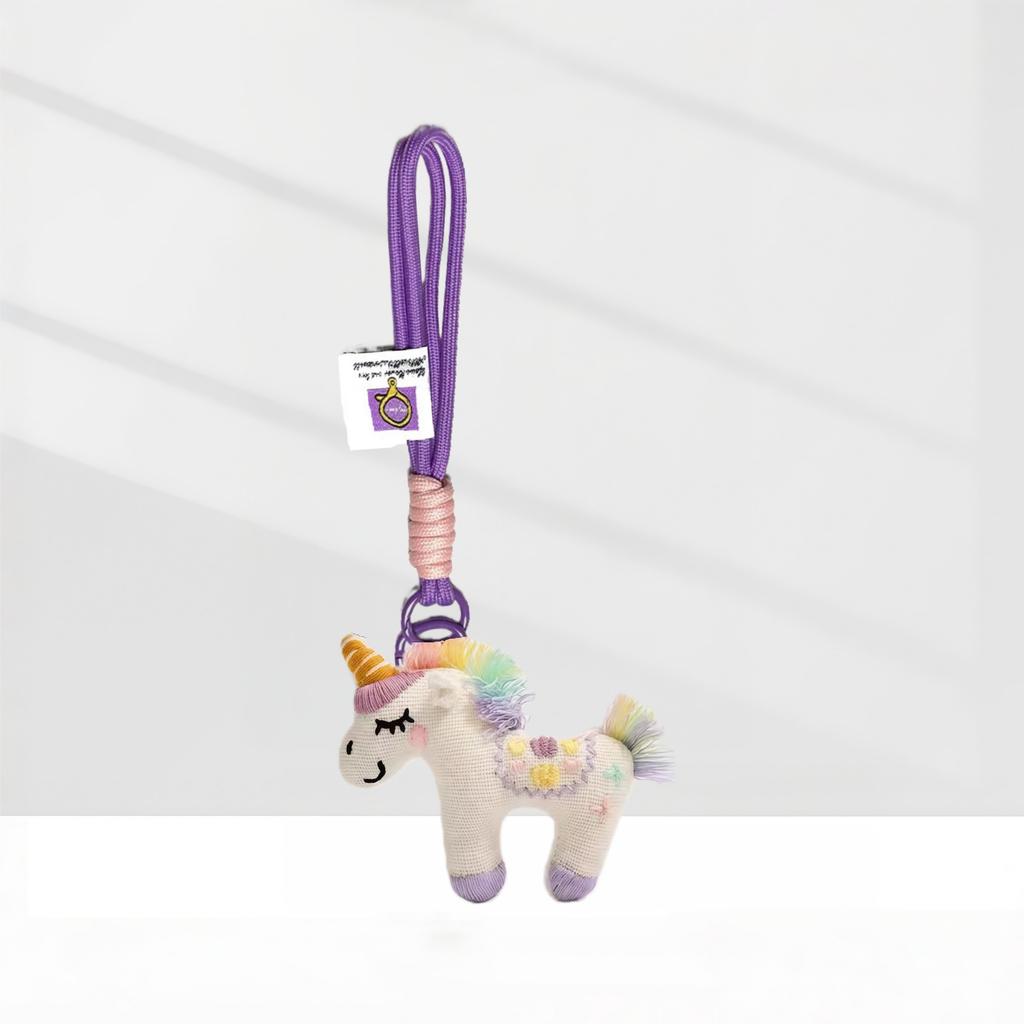 New Gift Cute Cartoon Good Luck Doll Keychain Plush Doll Pony Pendant Bag Pendant