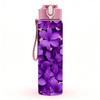 1PC Dense Purple Lilac Flower Cluster Print 750ml Color Plastic Sports Water Bottle Leakproof Flip Straw Lid Suitable for Sports Office Home Use