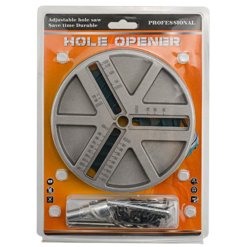 

Precision Drill Guide Jig With Measuring Scale Hole Saw Tool Metal Punching Saw for Woodworking, Drilling Cutter 1