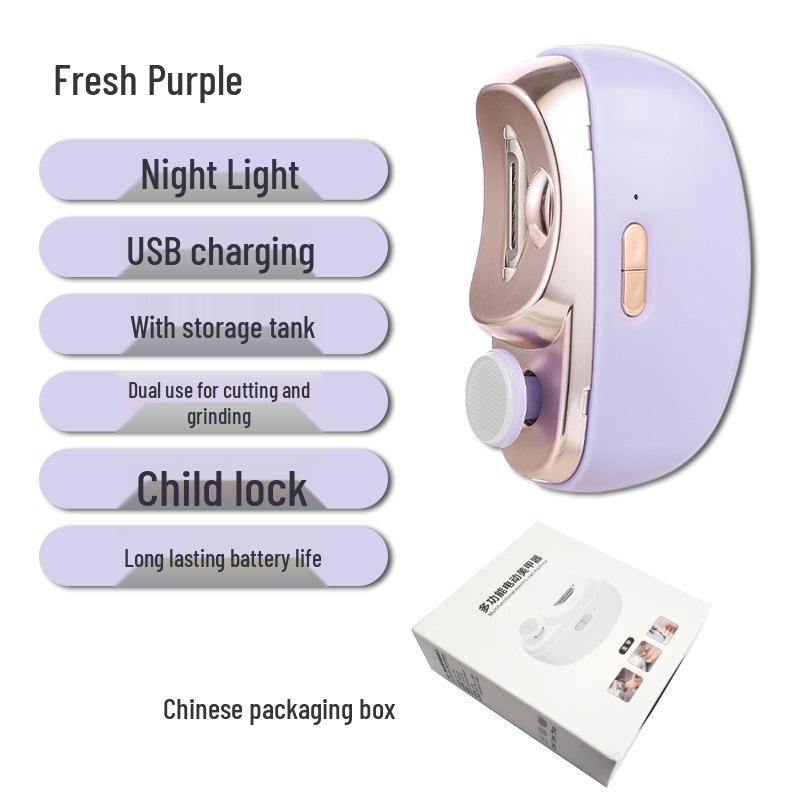 Electric Anti-Pinch Nail Clippers & Grinder for Children and Adults