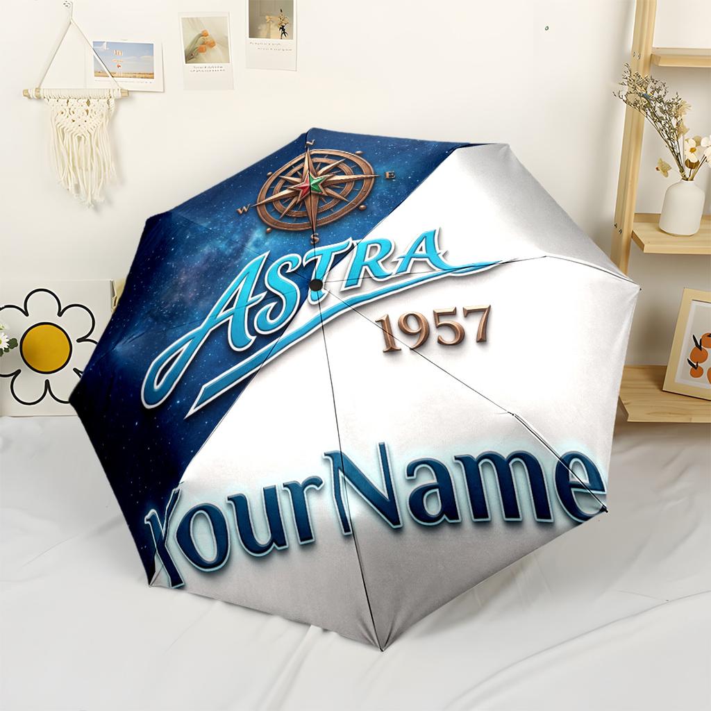 Fc Zenit Customized Name Umbrella Automatic Umbrella Sturdy 8-Rib Shaft Durable Plastic Iron for Outdoor Daily Use Stylish Accessory