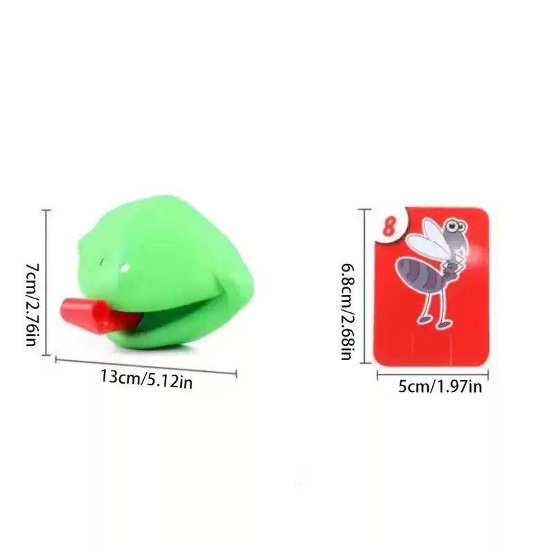 Masque de Grenouille Langue qui Remue Lèche Cartes Jeux de Plateau pour Enfants Jouets de Fête Familiale Antistress Drôle Jeu de Puzzle de Bureau Jouets