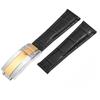 Crocodile Pattern Genuine Leather Watchbands 20mm for  Watch Strap Daytona Submariner  Bracelet Folding Buckle